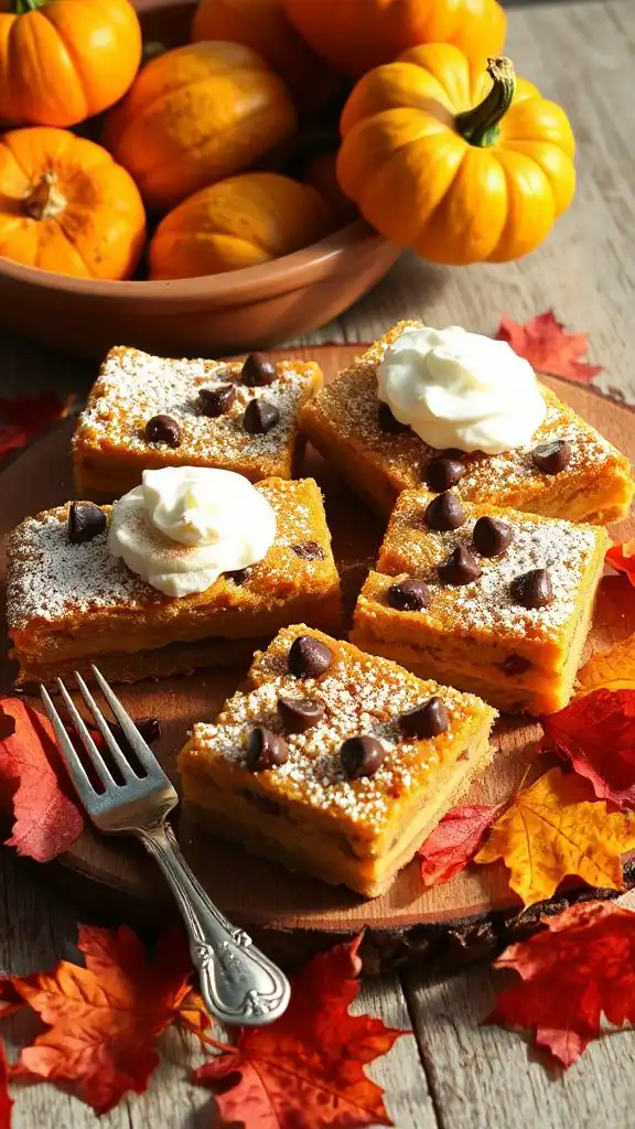 chocolate pumpkin dessert bars