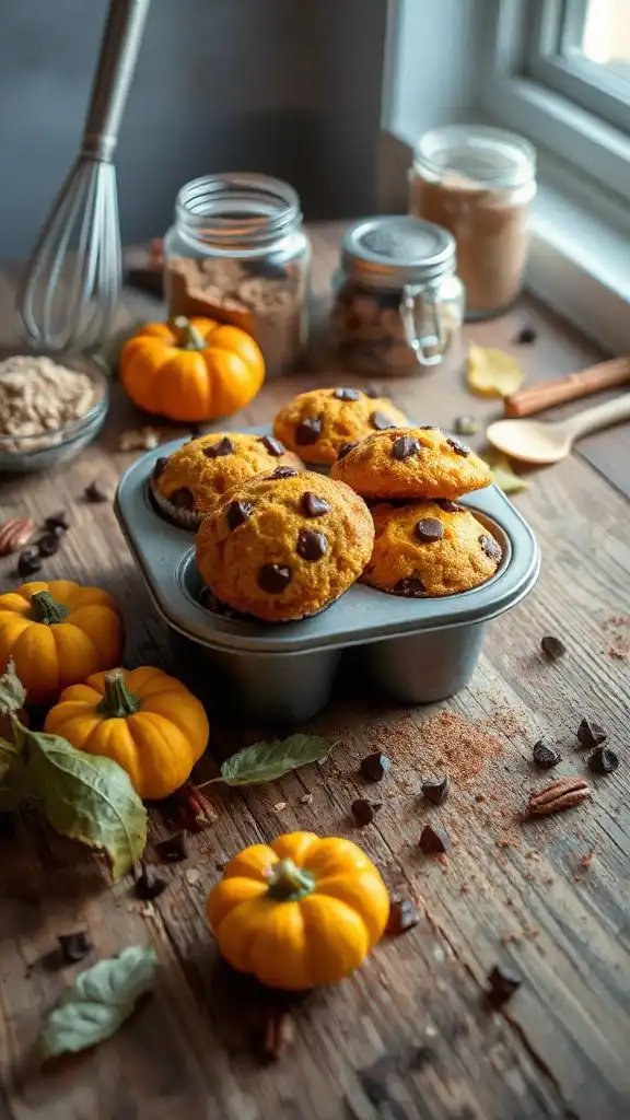 chocolate pumpkin muffins recipe