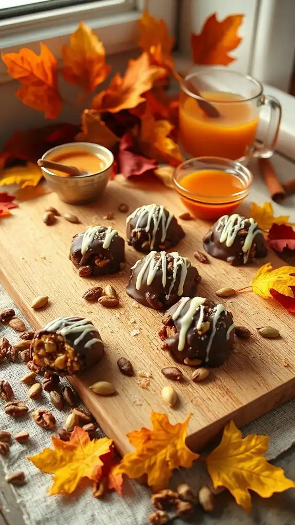 chocolate pumpkin seed clusters