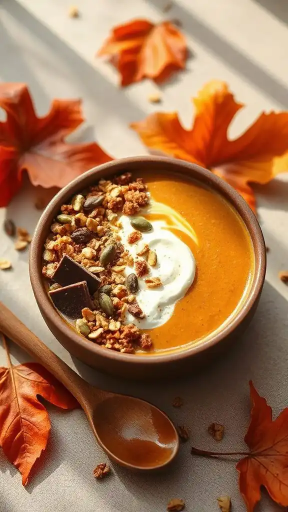 chocolate pumpkin smoothie bowl