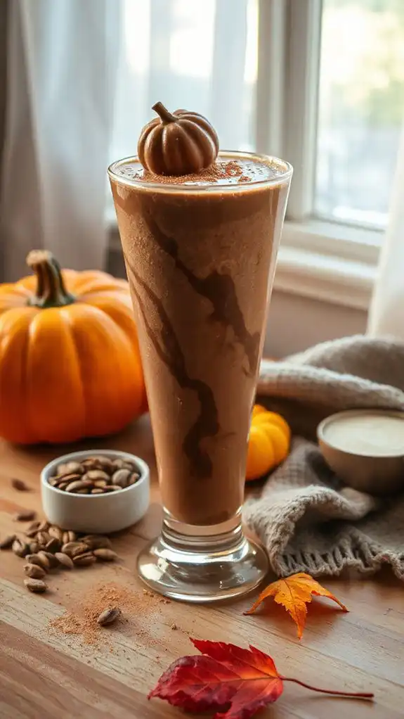 chocolate pumpkin spice smoothie