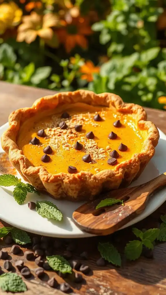 chocolate squash custard pie
