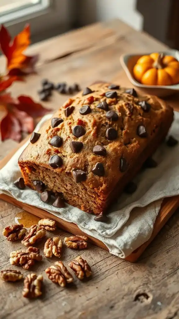 chocolate walnut banana bread