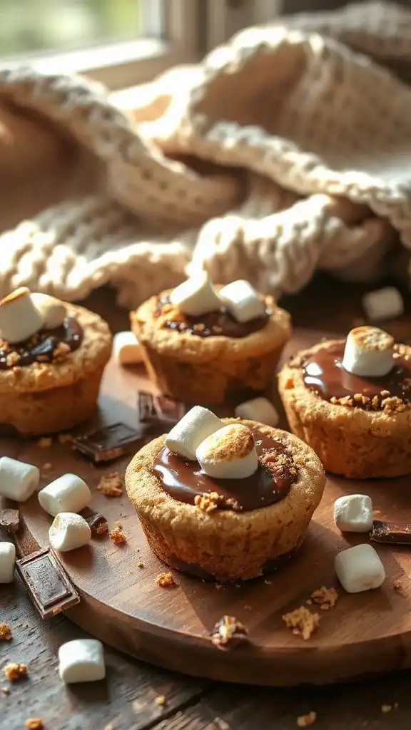 chocolatey s mores brownie cups