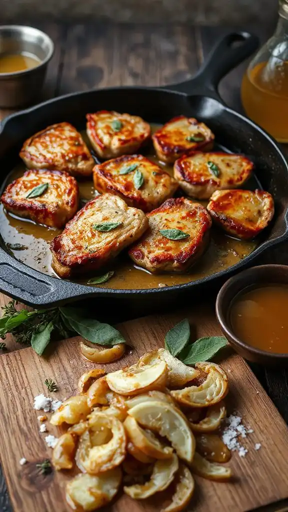 cider infused pork chop gravy