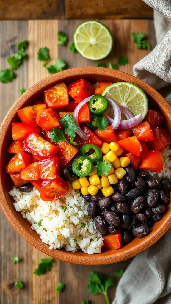 cilantro lime rice bowl
