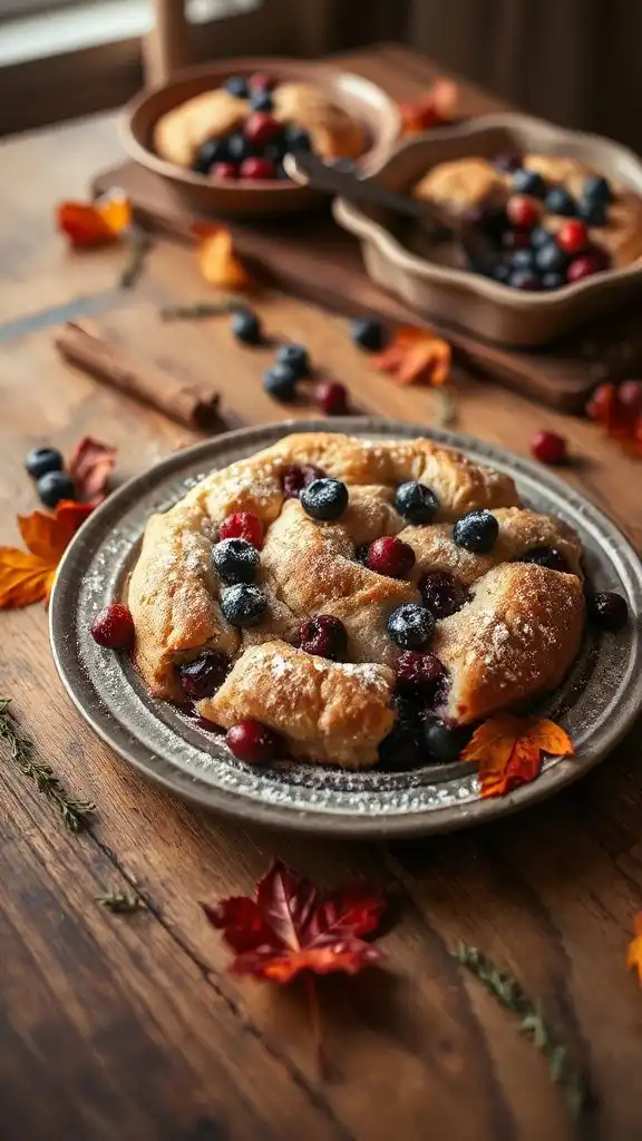 cinnamon apple berry dessert