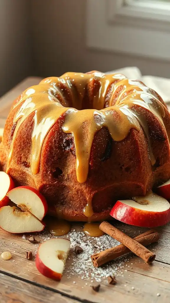 cinnamon apple bundt cake