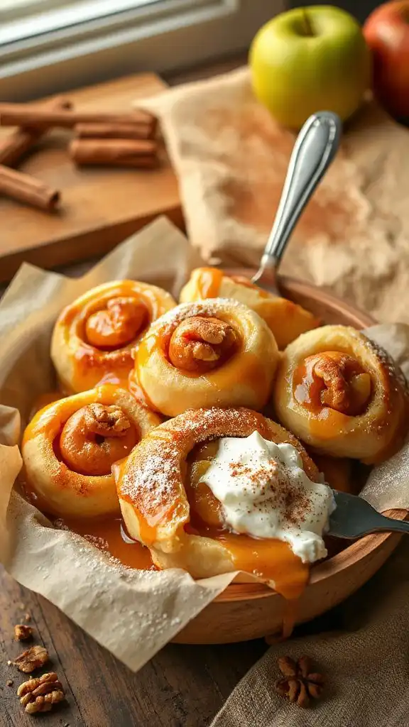 cinnamon apple caramel strudel