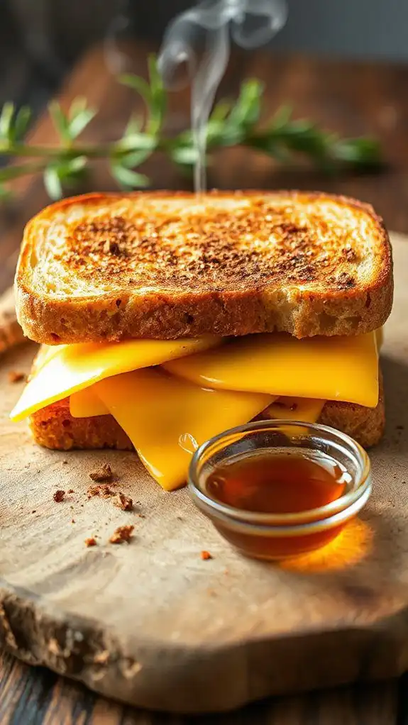 cinnamon apple cheddar sandwich