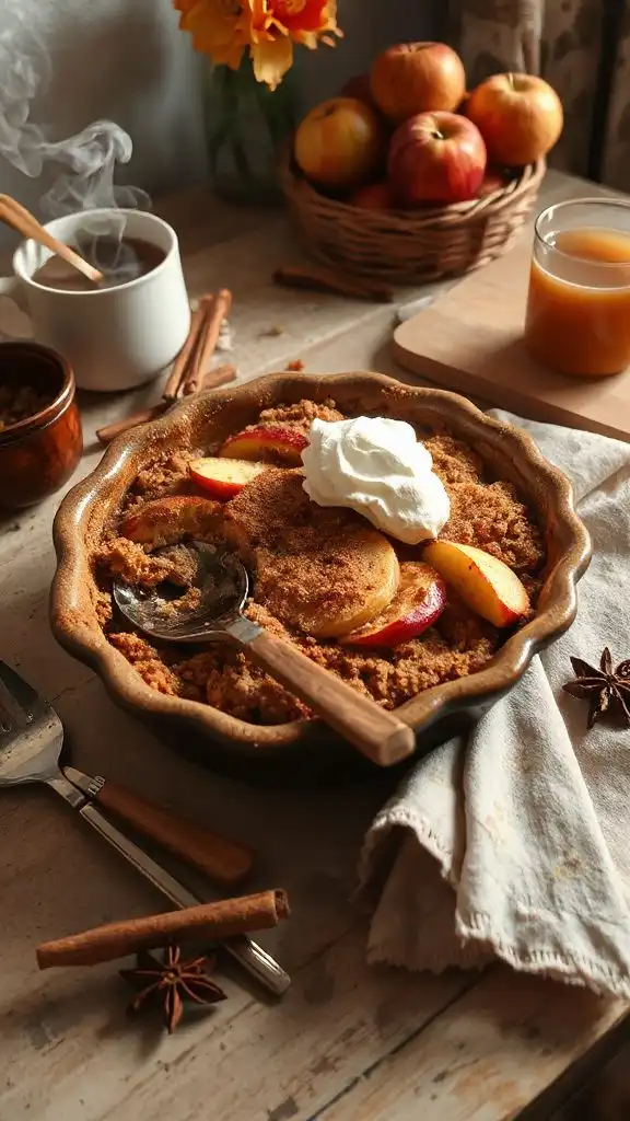 cinnamon apple cider crumble cinnamon apple cider crumble