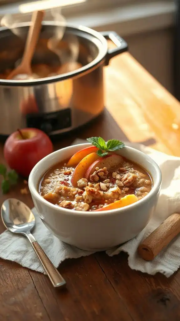 cinnamon apple maple oatmeal