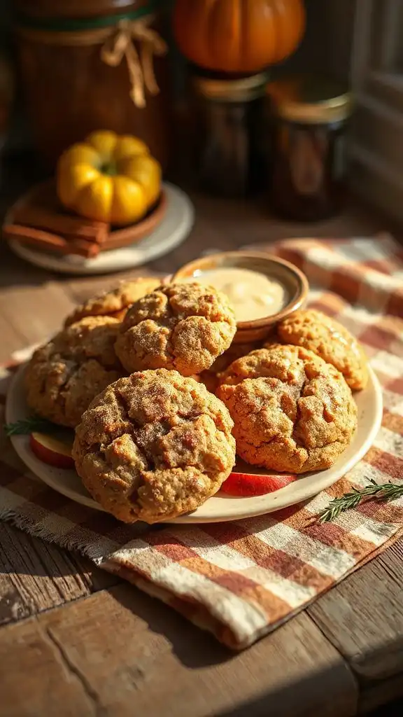 cinnamon apple oatmeal cookies