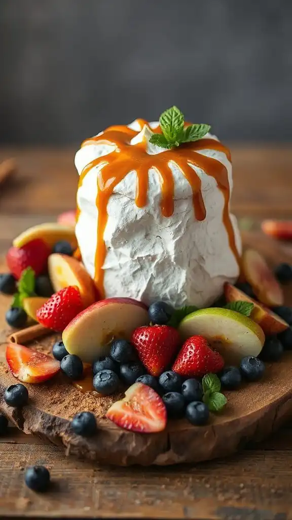 cinnamon apple pavlova dessert cinnamon apple pavlova dessert