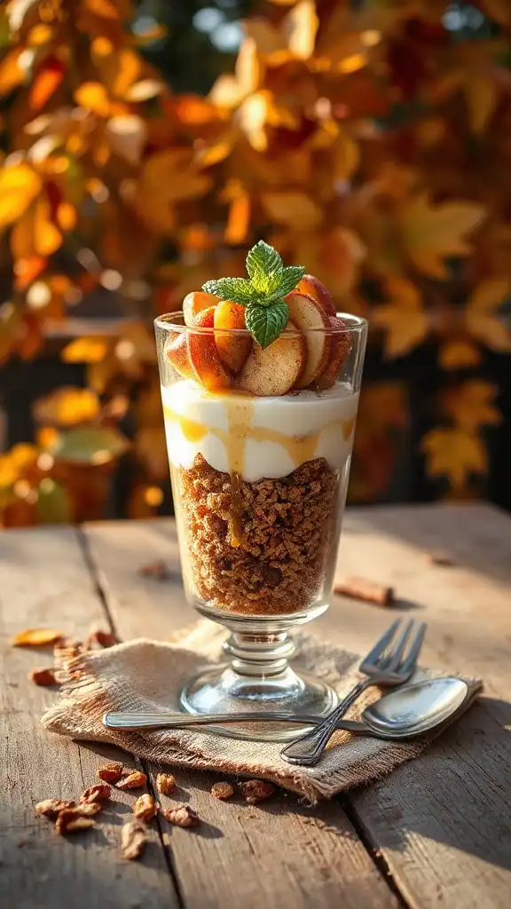 cinnamon apple yogurt parfait