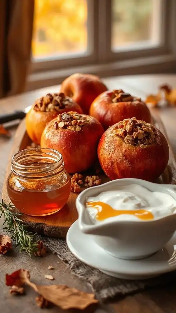 cinnamon baked apple dessert