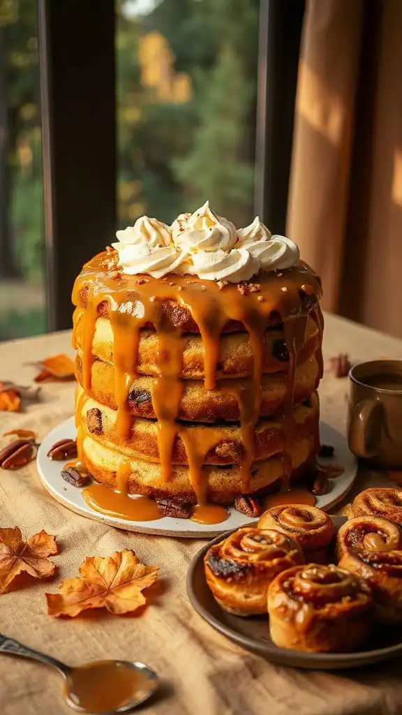 cinnamon caramel cake delight