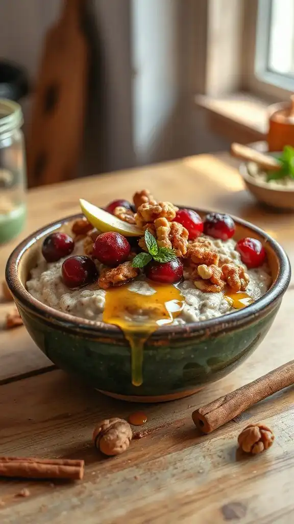 cinnamon cranberry walnut oatmeal