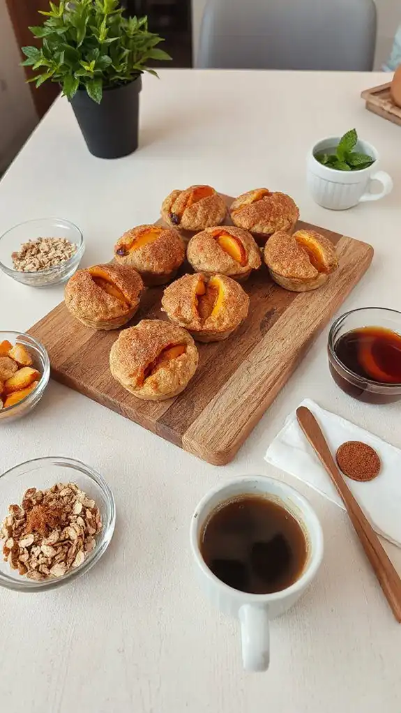 cinnamon peach oatmeal cups recipe