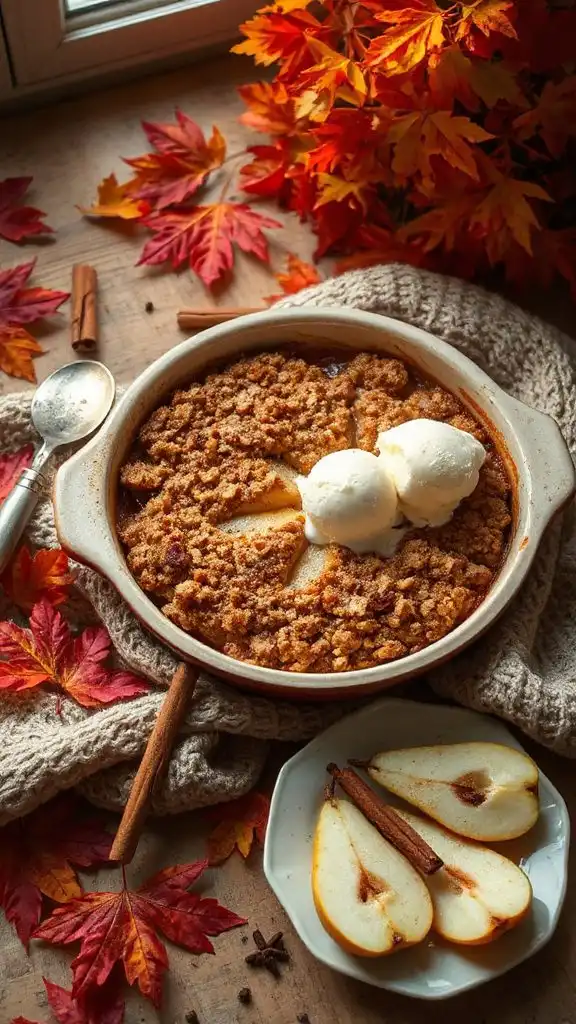 cinnamon pear crisp recipe