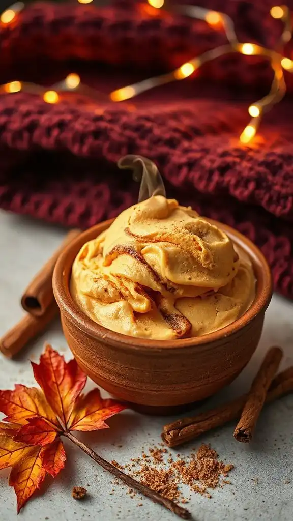 cinnamon pumpkin ice cream dessert cinnamon pumpkin ice cream dessert