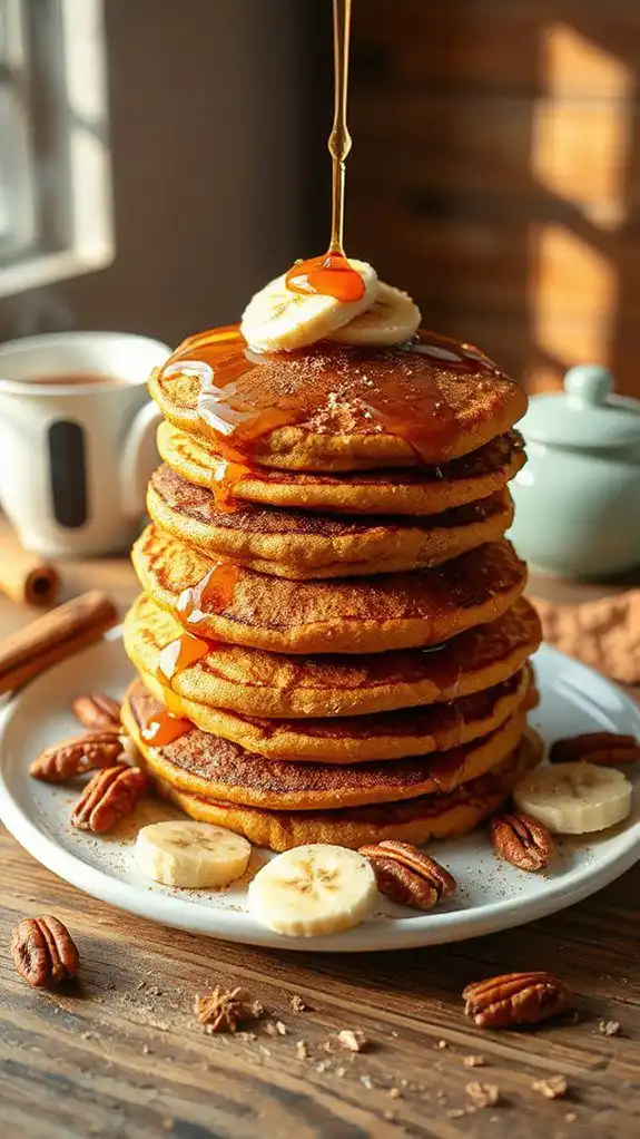 cinnamon pumpkin protein pancakes recipe