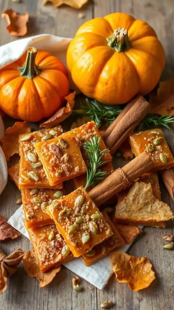 cinnamon pumpkin seed brittle