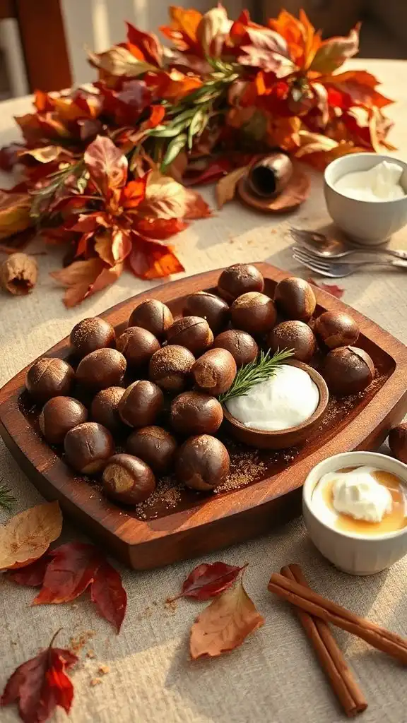 cinnamon roasted chestnut treat