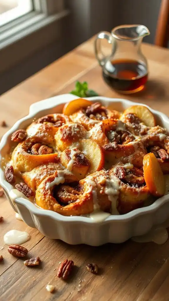 cinnamon roll apple casserole