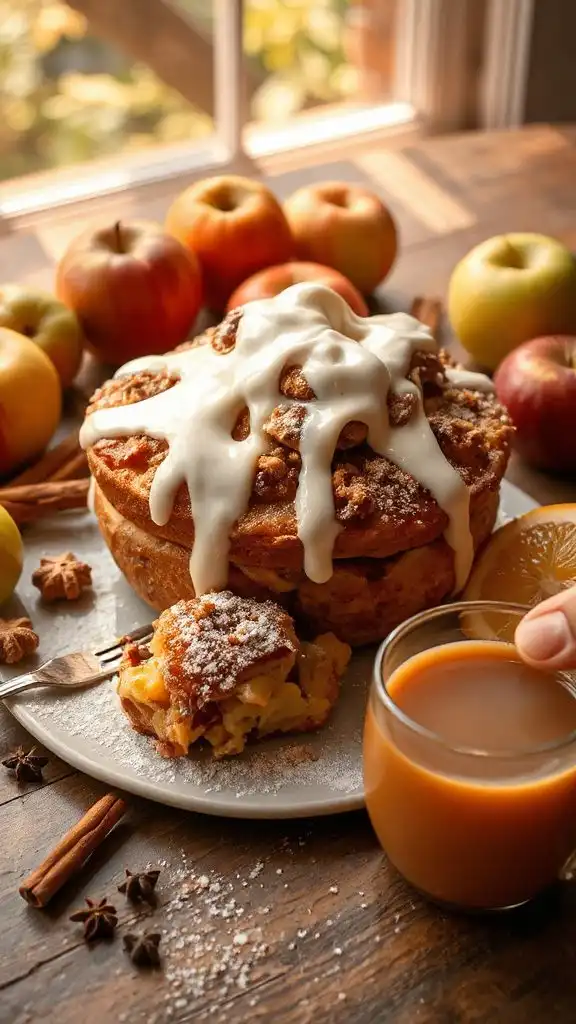 cinnamon roll apple dessert