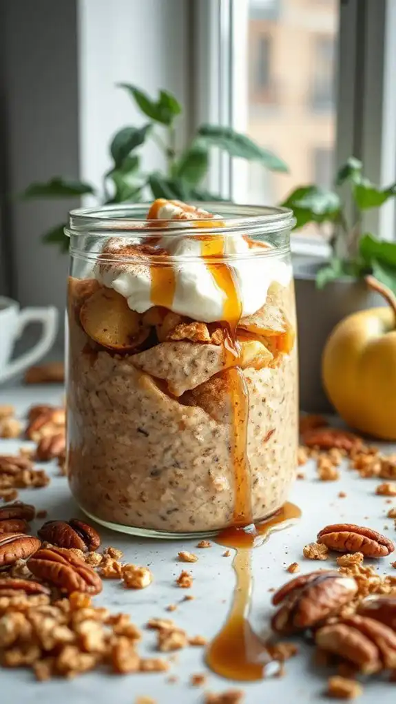 cinnamon roll apple oats