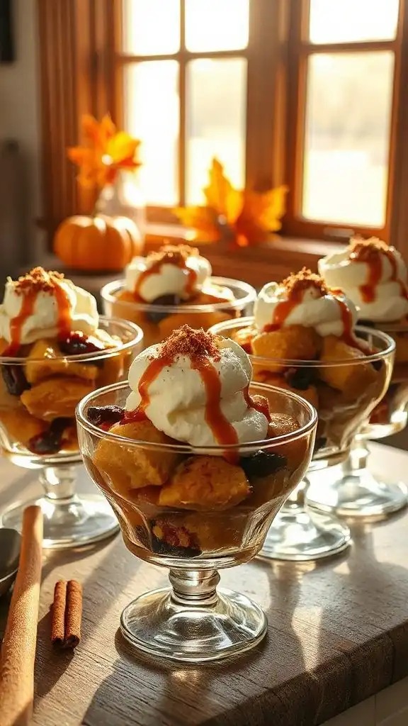 cinnamon roll bread pudding cups