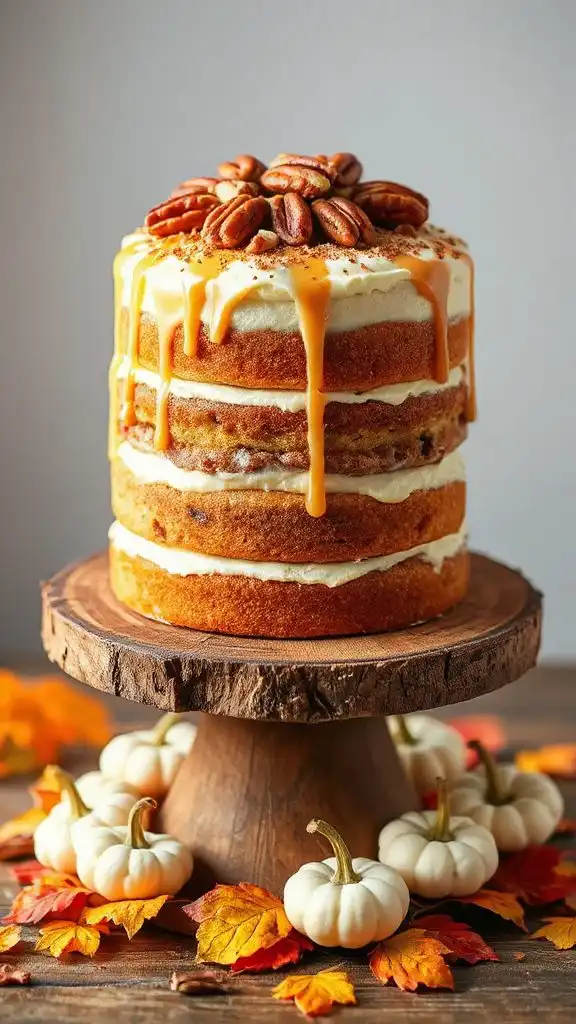 cinnamon roll cake layers
