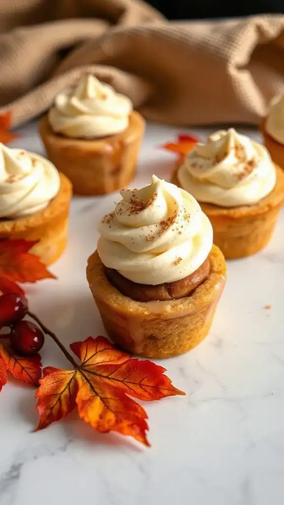 cinnamon roll cookie cups