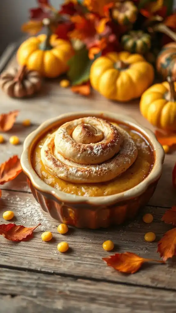 cinnamon roll corn pudding