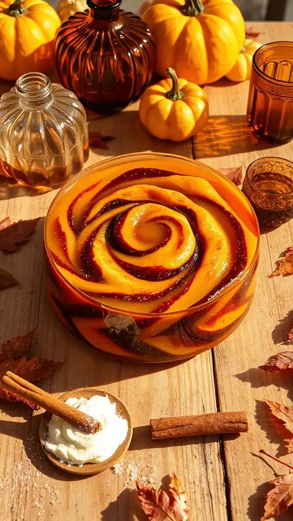 cinnamon roll inspired jello dessert