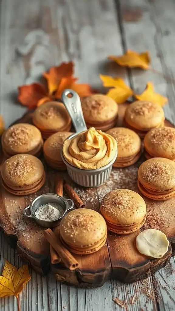 cinnamon roll macaron filling