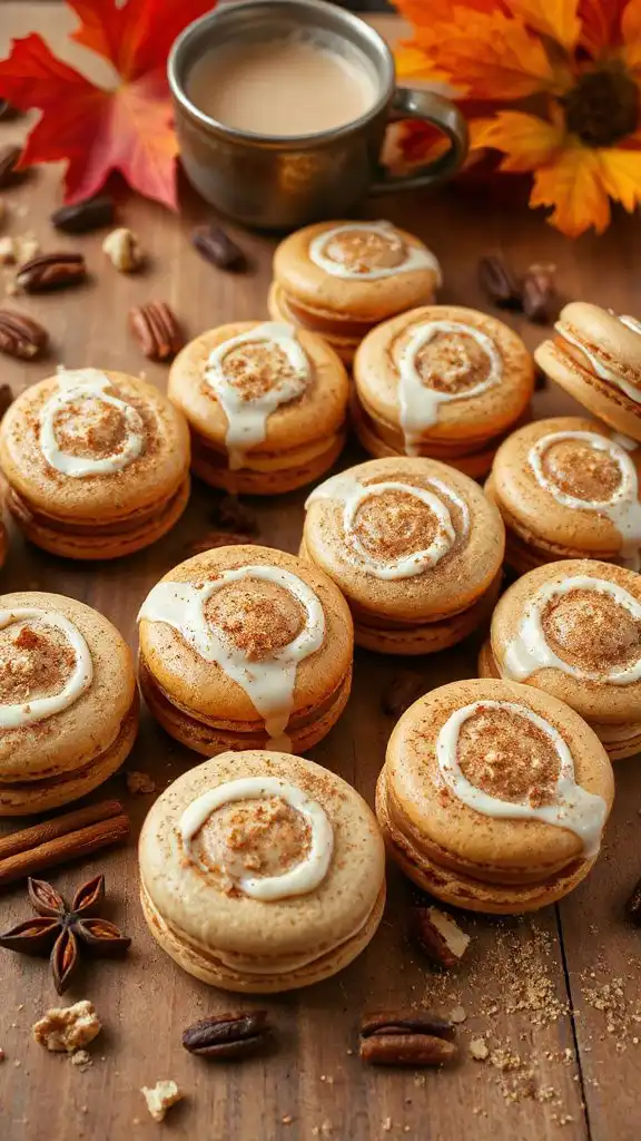 cinnamon roll macarons recipe