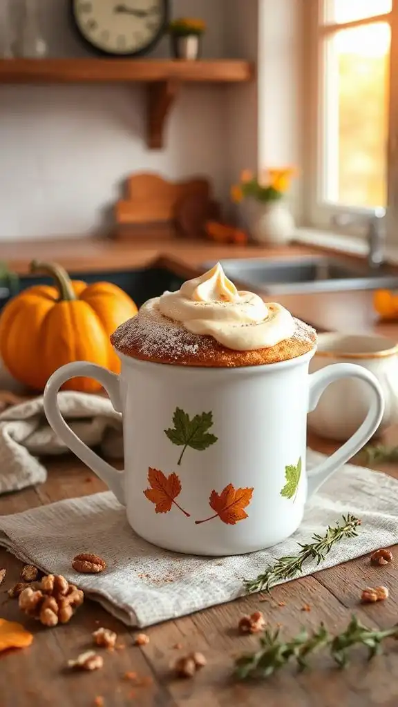 cinnamon roll mug cake