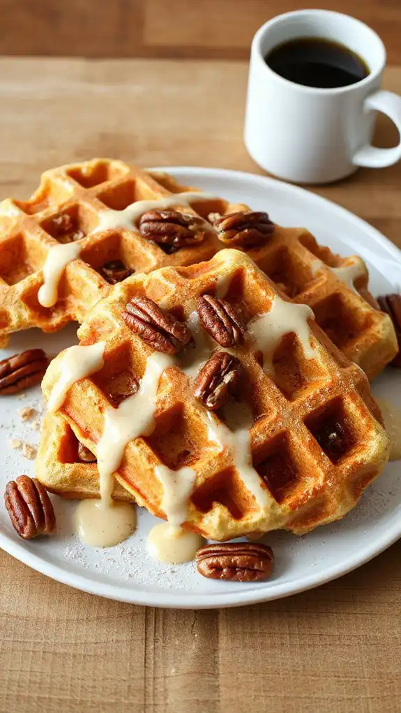 11 Cinnamon Roll Waffles With Hidden Whole Grains