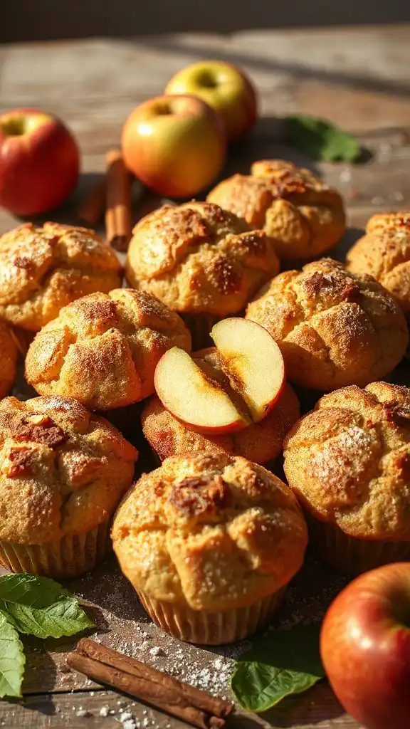 cinnamon spiced apple muffins
