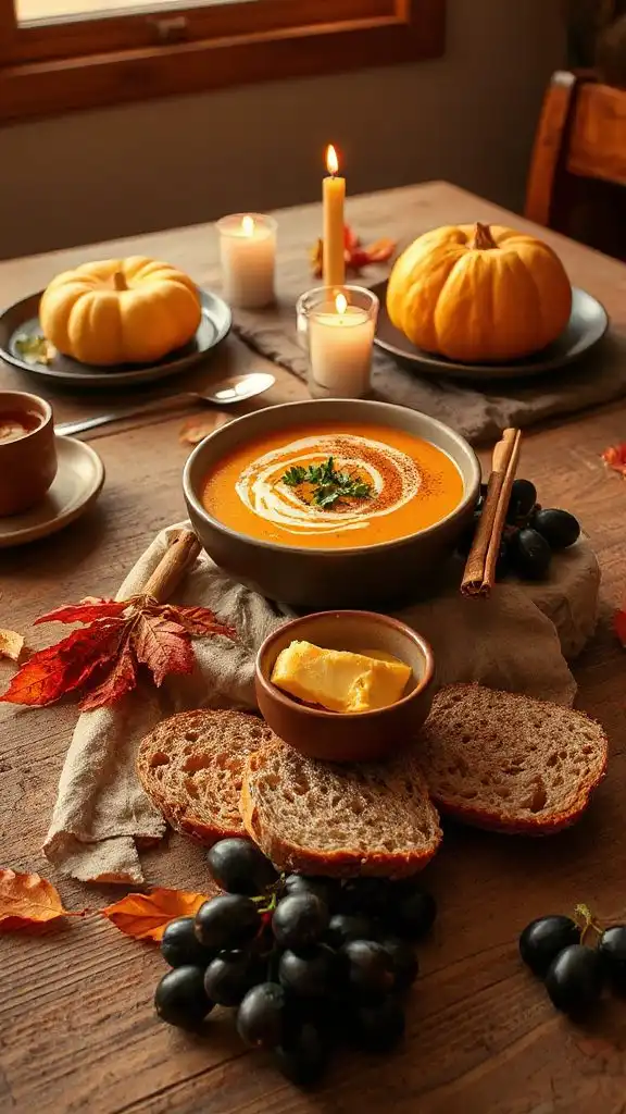 cinnamon spiced butternut squash soup