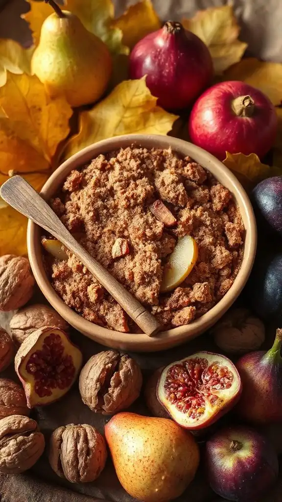 cinnamon spiced pear dessert