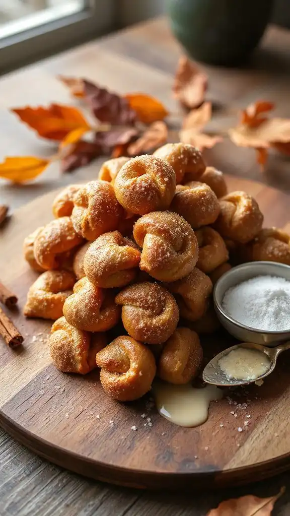 cinnamon sugar pretzel bites