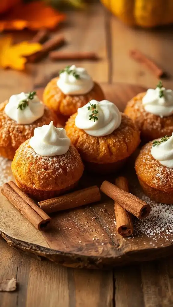 cinnamon sugar pumpkin cakes