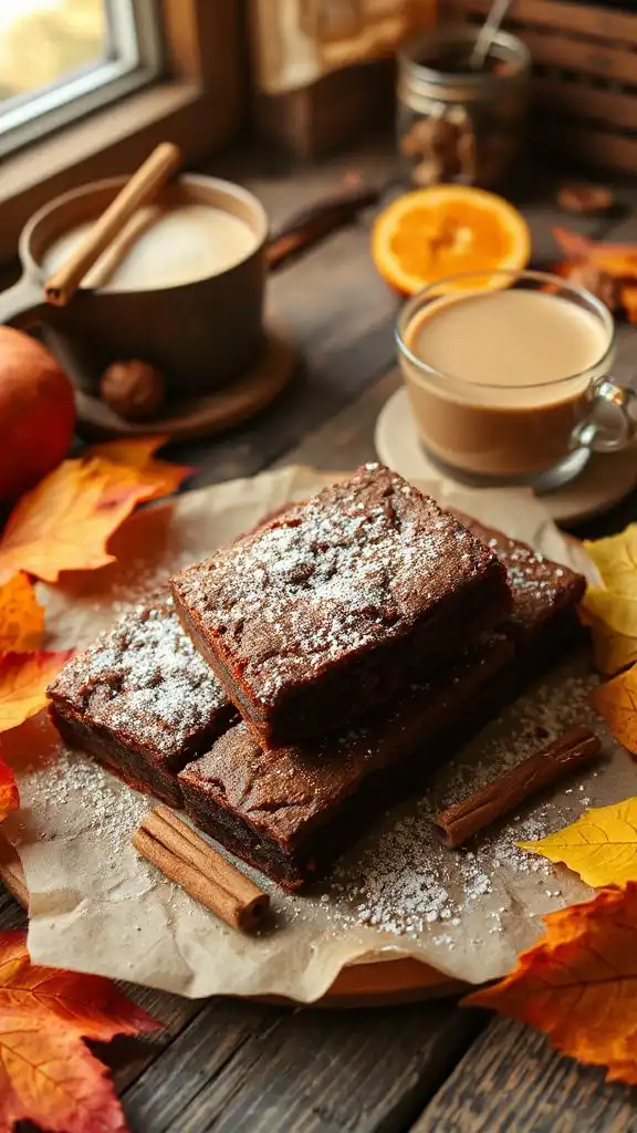 cinnamon sweet potato brownies