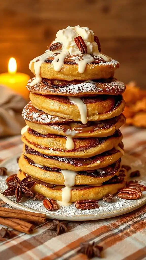 cinnamon swirled pancake delight