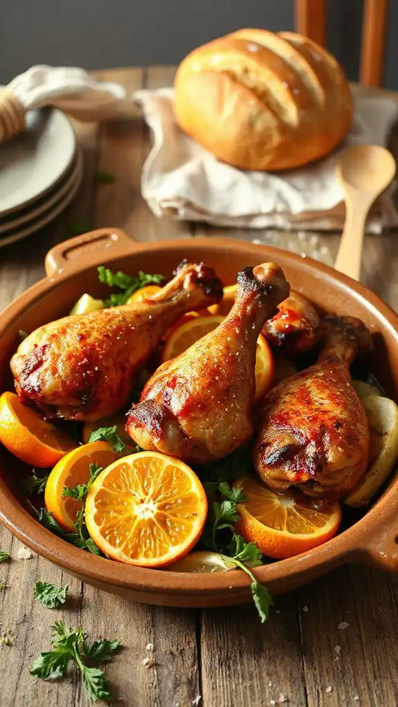citrus infused chicken drumsticks