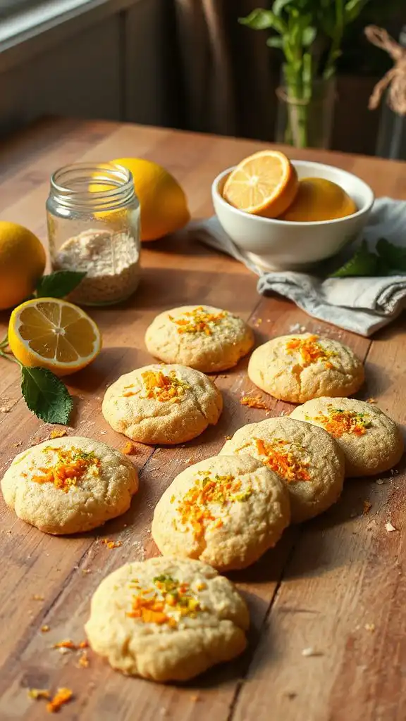 citrus infused sugar cookies
