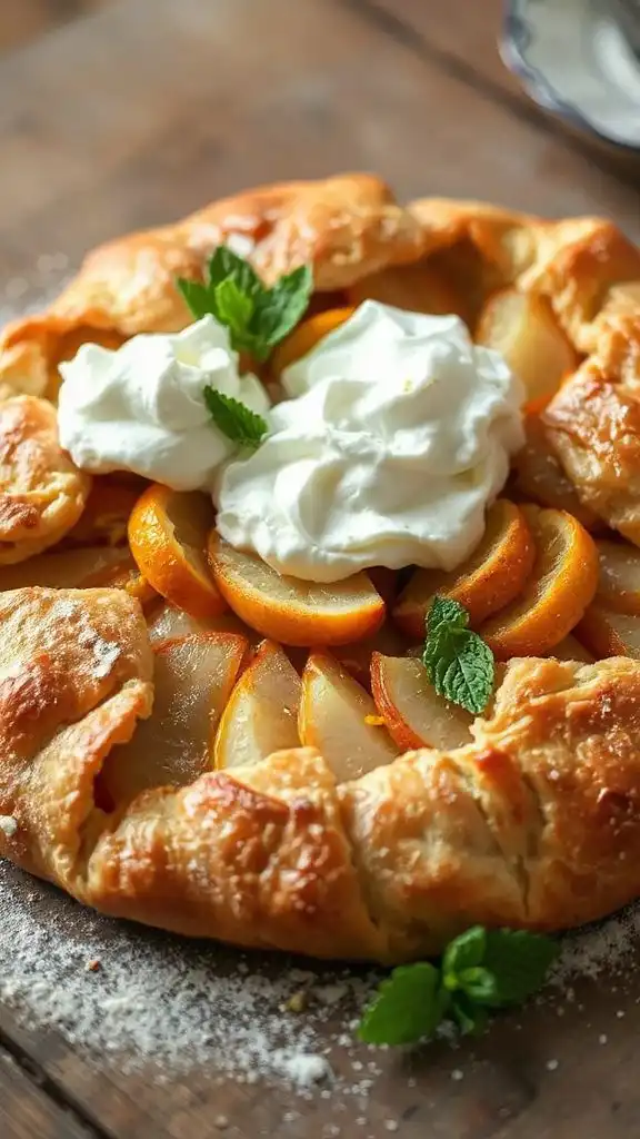 citrus pear galette delight